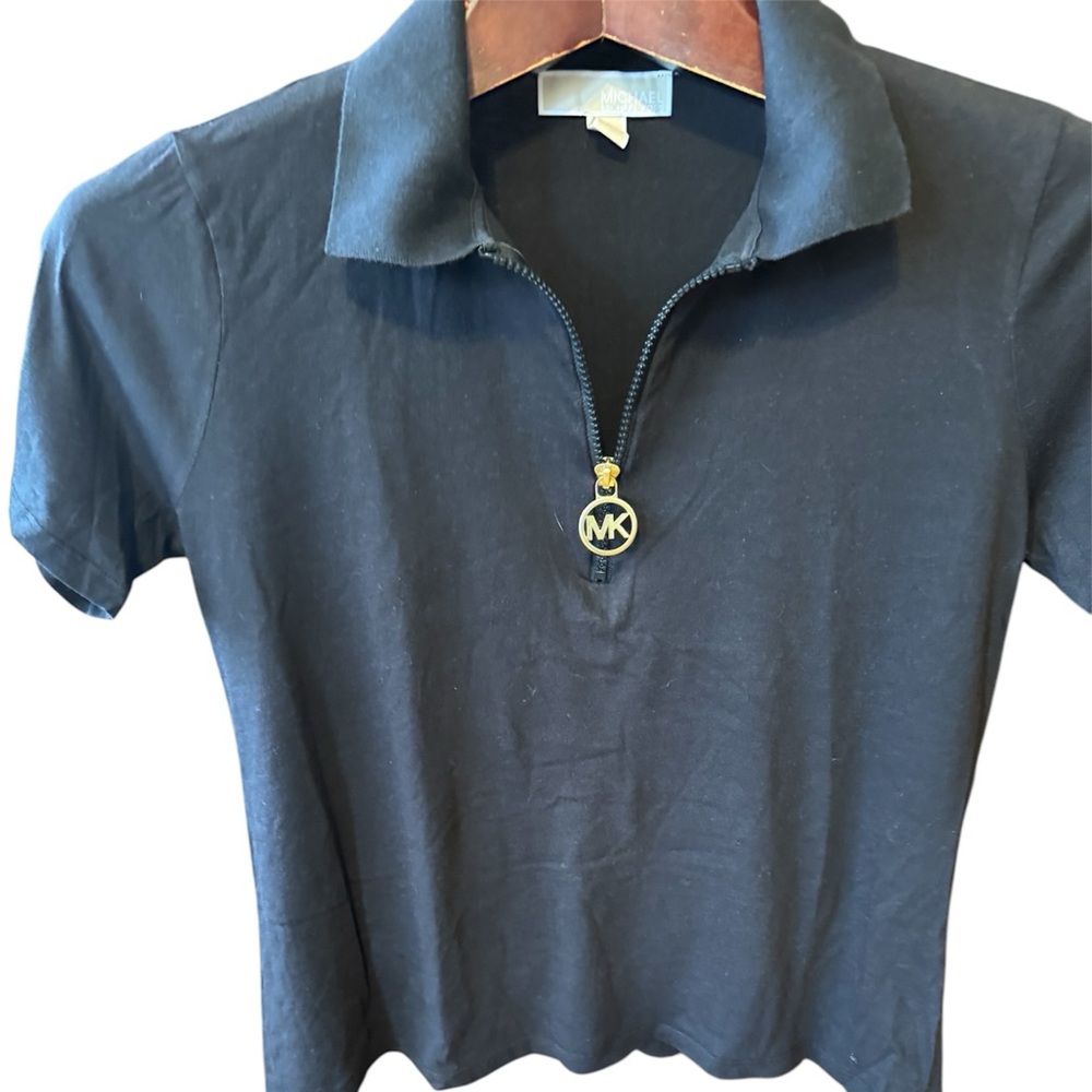 Michael Kors Black Polo Shirt size L in perfect condition